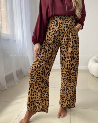 Ľahké leopardie nohavice P 2044