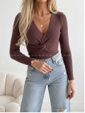 Úpletové body s uzlom čokoládové AB 818 Úpletové body s uzlom čokoládové AB 818