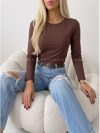 Basic top čokoládový AB 815