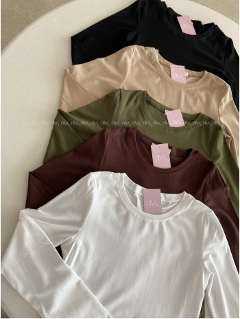 Basic top čokoládový AB 815 Basic top čokoládový AB 815
