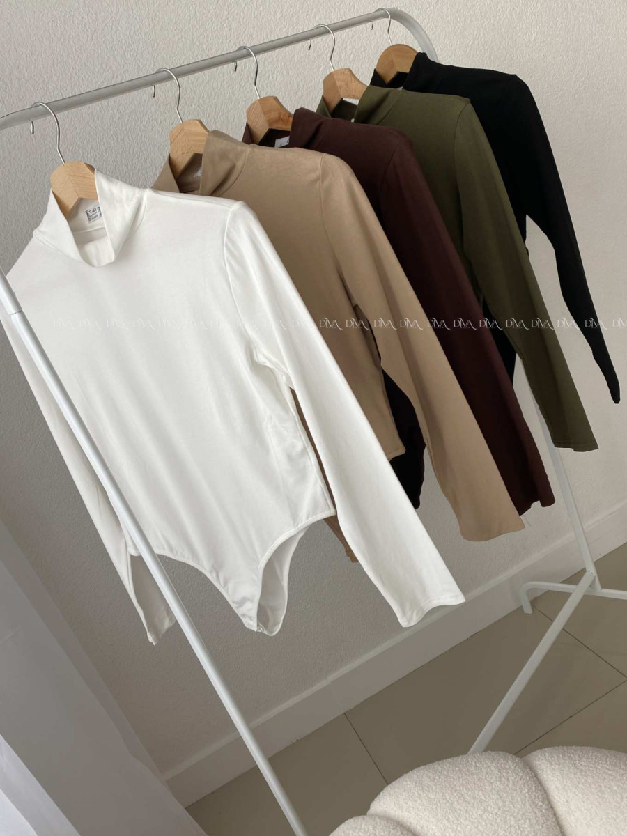 Basic rolákové body latté hnedé AB 816 Basic rolákové body latté hnedé AB 816