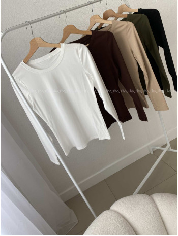 Basic top khaki zelený AB 815 Basic top khaki zelený AB 815
