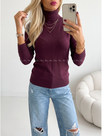 Basic rolák burgundy V 333