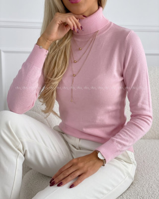 Basic hladký rolák baby ružový  SS 23