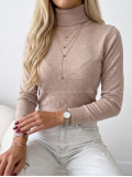 Basic hladký rolák béžový melanž SS 23 Basic hladký rolák béžový melanž SS 23