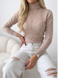 Basic hladký rolák béžový melanž SS 23 Basic hladký rolák béžový melanž SS 23