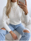Basic hladký rolák smotanovo biely SS 23 Basic hladký rolák smotanovo biely SS 23
