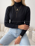 Basic hladký rolák čierny SS 23 Basic hladký rolák čierny SS 23