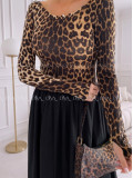 Maxi šaty leopardie ellie VV 110