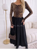 Maxi šaty leopardie ellie VV 110