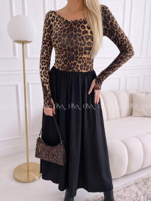 Maxi šaty leopardie ellie VV 110