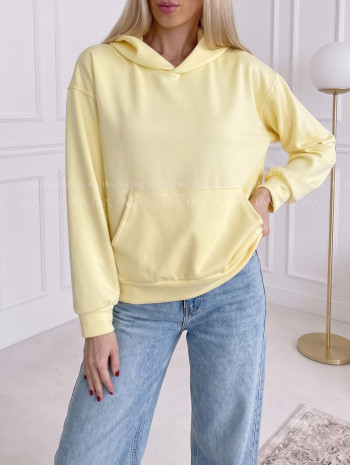 Oversize hladká mikina žltá AB 25 Oversize hladká mikina žltá AB 25