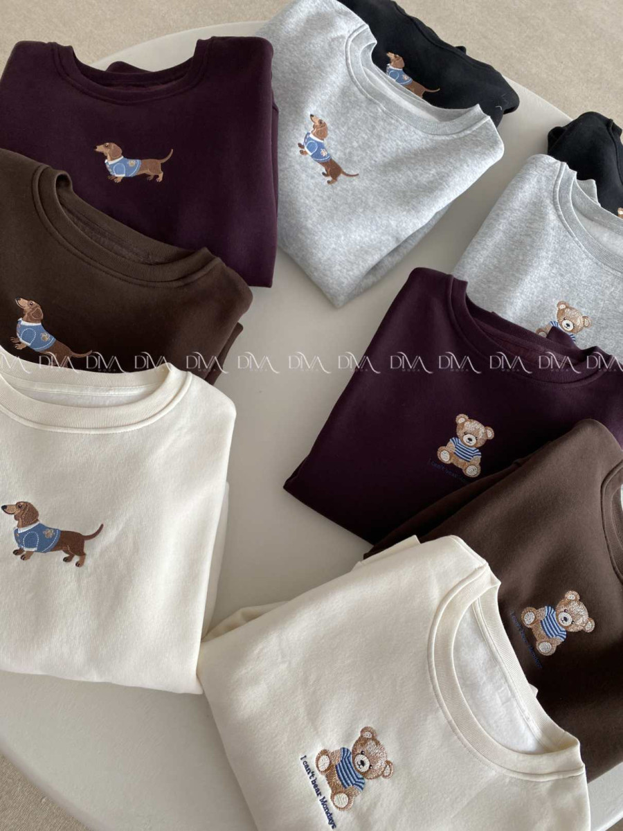 Zateplená oversize mikina teddy bear burgundy B 113