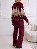Úpletový komplet triangle burgundy AB 297 Úpletový komplet triangle burgundy AB 297