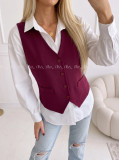 Vesta na gombíky burgundy PP 999 Vesta na gombíky burgundy PP 999