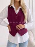 Vesta na gombíky burgundy PP 999 Vesta na gombíky burgundy PP 999