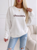 Oversize mikina chocolate biela AA 195 Oversize mikina chocolate biela AA 195